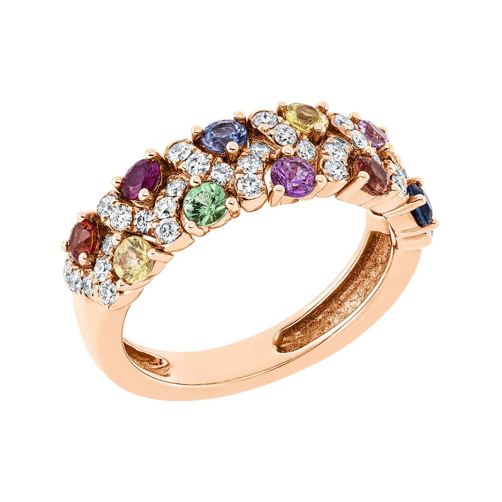 Brogle Selection Rainbow sapphire ring