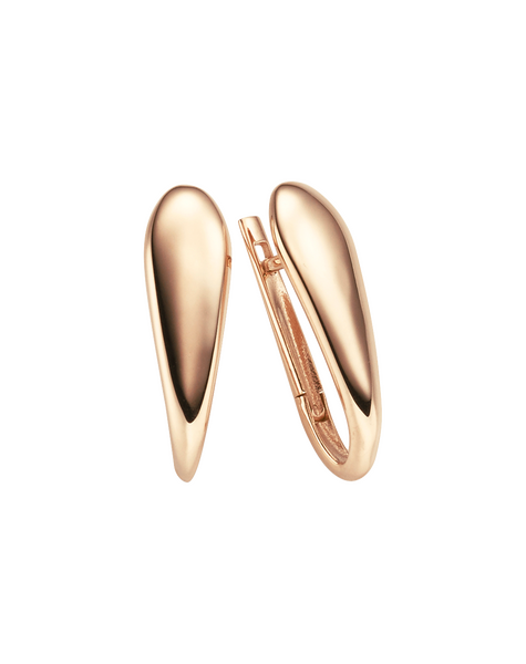 Brogle Classic gold hoop earrings