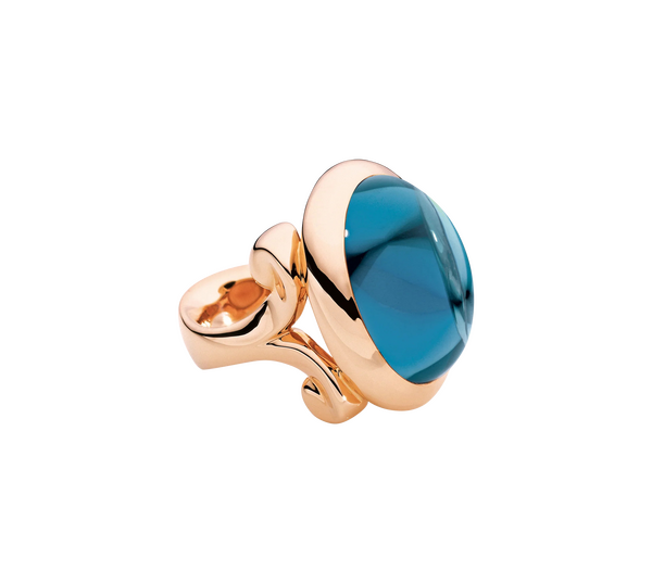 Tamara Comolli Hippie Glam large London topaz ring Tamara Comolli Hippie Glam large London topaz ring