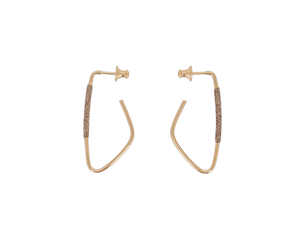 Pesavento Giallo Mondo Hoop Earrings