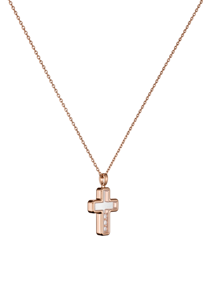 Chopard Happy Diamonds Cross Necklace with Pendant