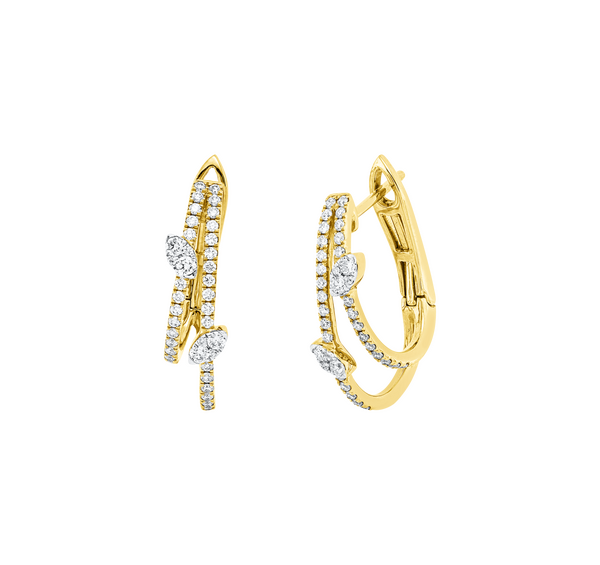 Brogle Classic Bicolor Diamantcreolen Brogle Classic Bicolor Diamantcreolen