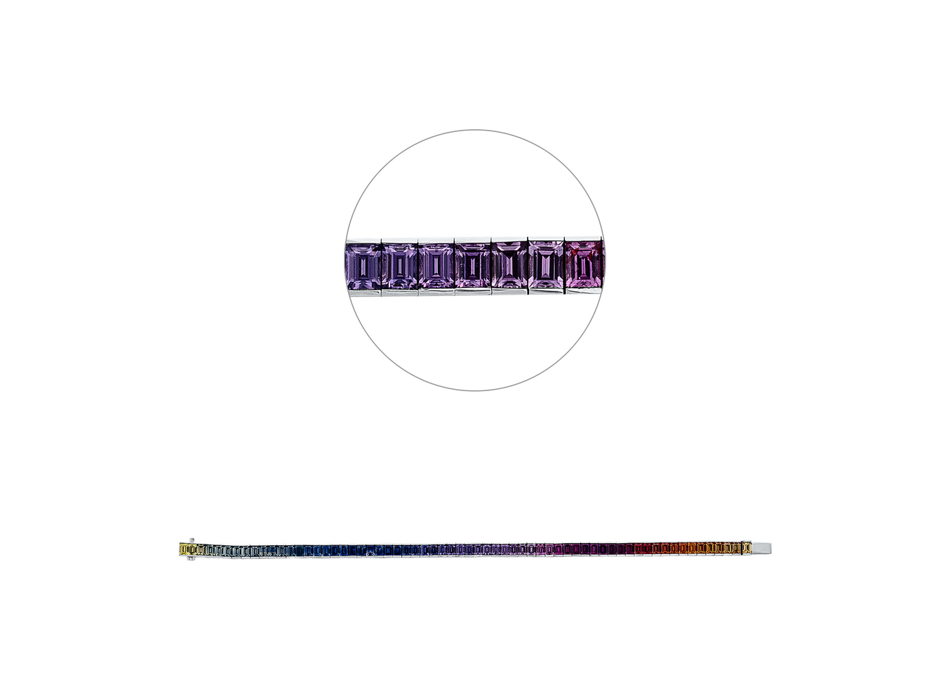 Brogle Selection sapphire bracelet Rainbow