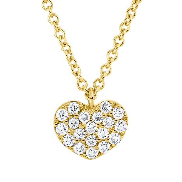 Brogle Classic necklace with diamond heart Brogle Classic necklace with diamond heart