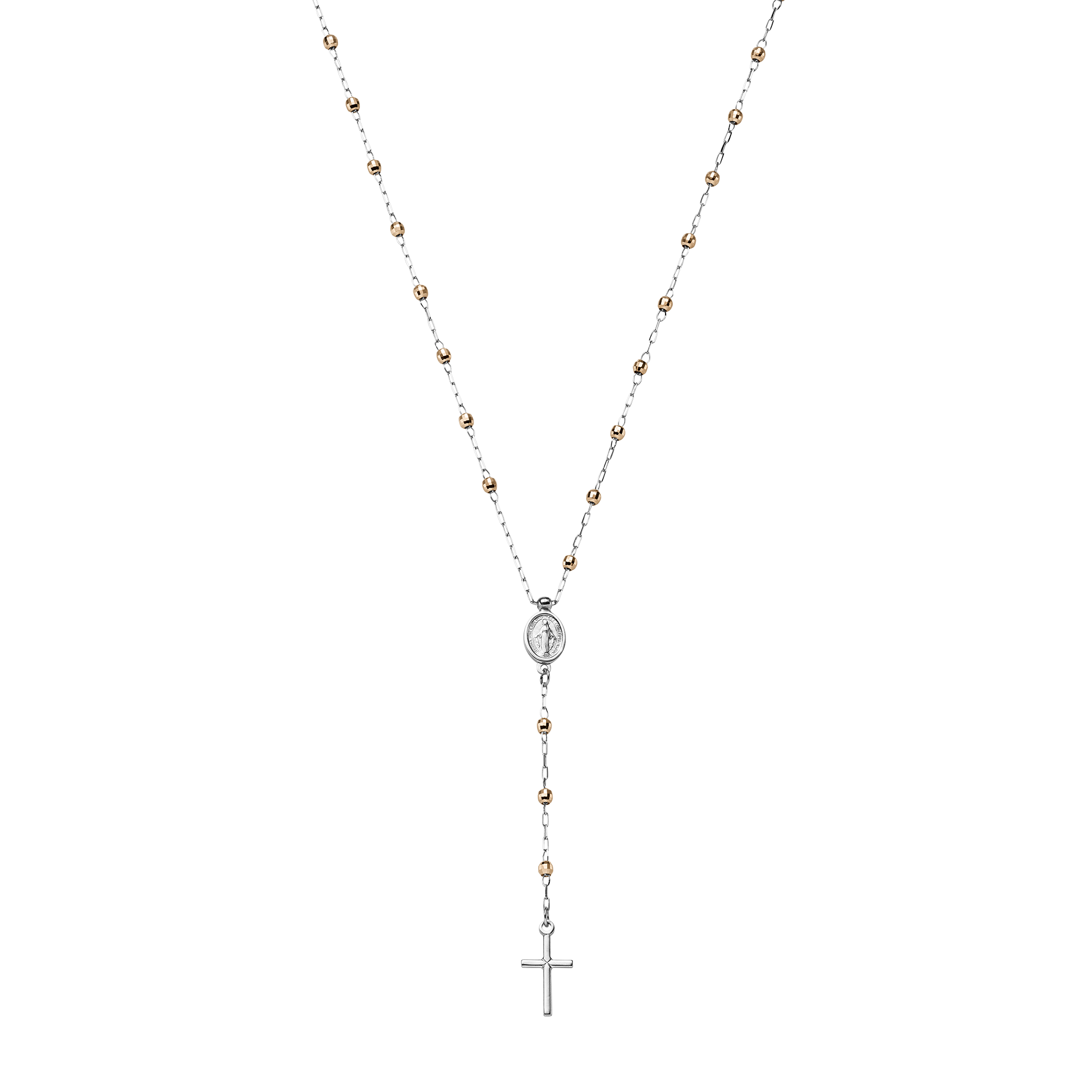 Brogle Classic Bicolor Rosenkranzkette 1mm Brogle Classic Bicolor Rosenkranzkette 1mm