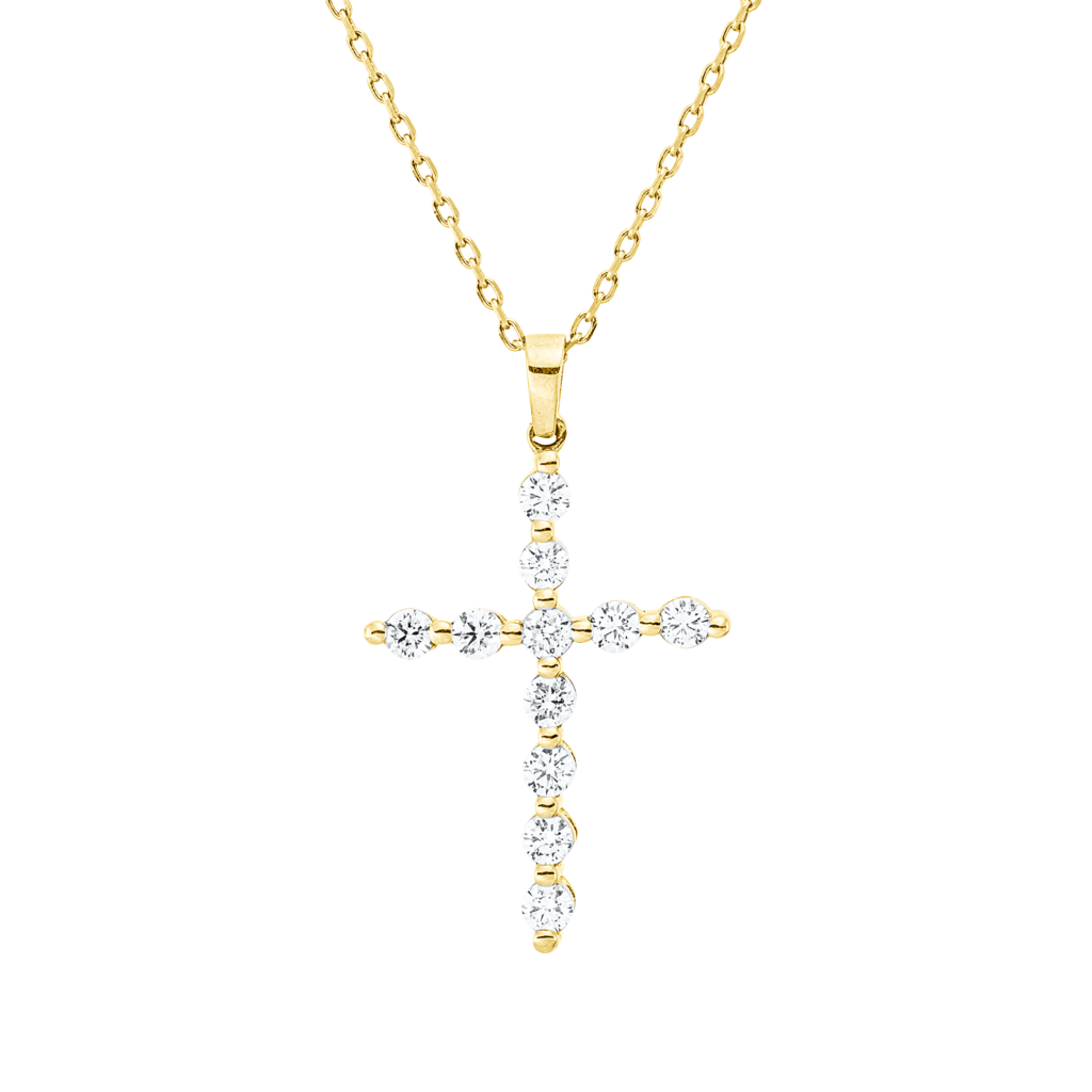 Brogle Classic necklace with diamond cross Brogle Classic necklace with diamond cross