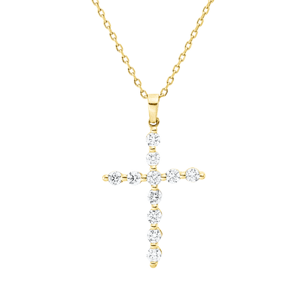 Brogle Classic Kette mit Diamantkreuz Brogle Classic Kette mit Diamantkreuz
