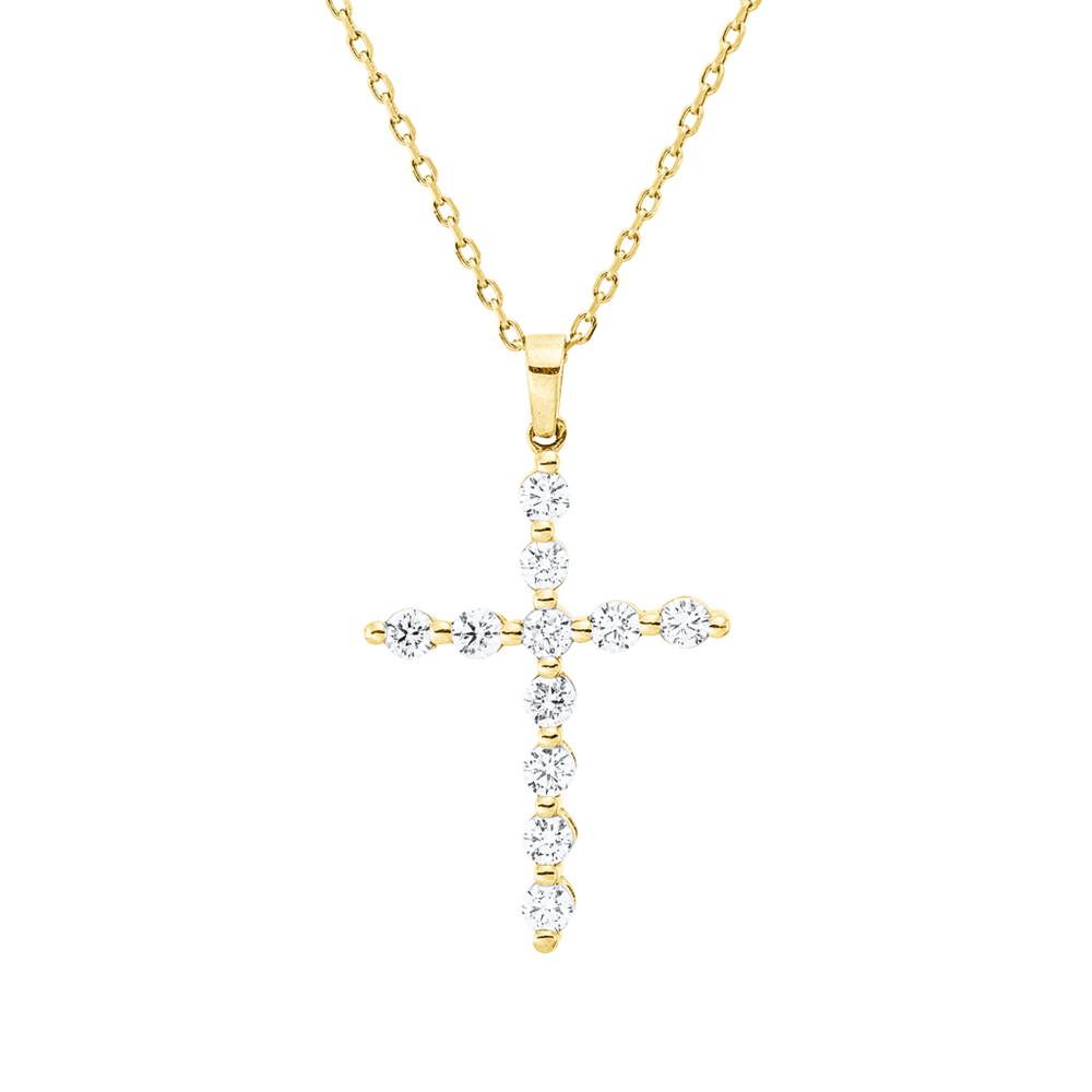 Brogle Classic necklace with diamond cross Brogle Classic necklace with diamond cross