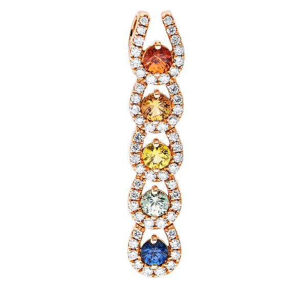 Brogle Classic Saphiranhänger Rainbow