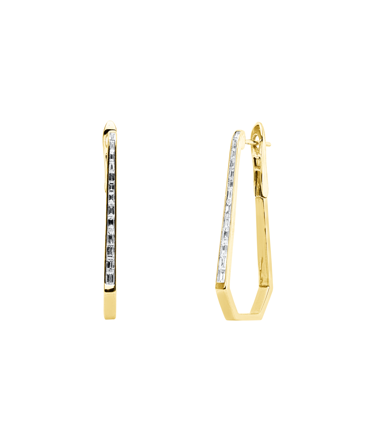 Brogle Classic diamond hoop earrings Brogle Classic diamond hoop earrings