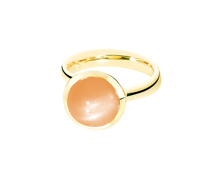 Tamara Comolli Bouton orangefarbener Mondstein L Ring Tamara Comolli Bouton orangefarbener Mondstein L Ring