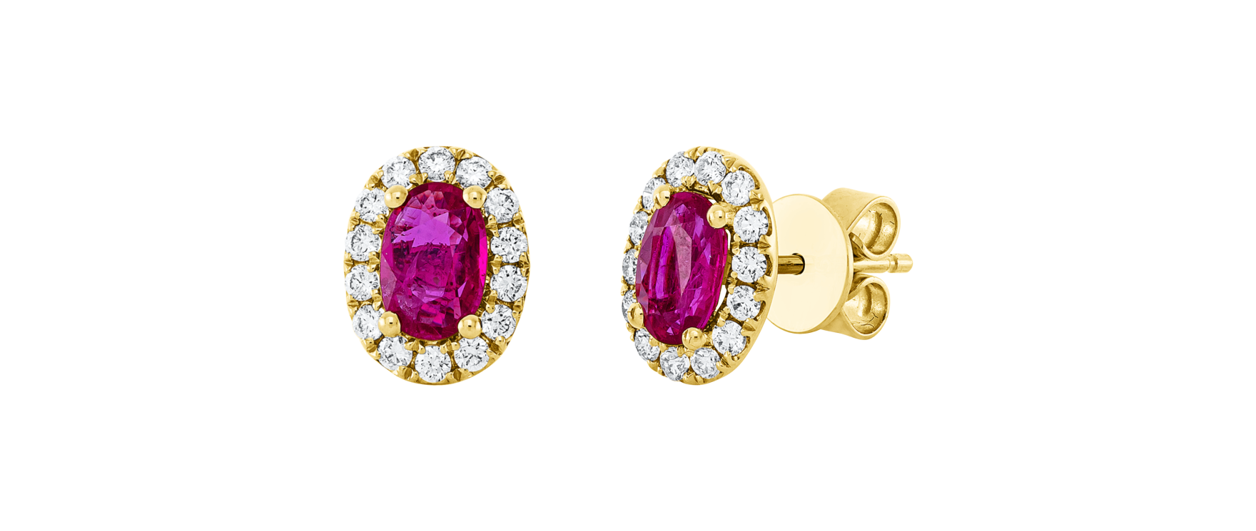 Brogle Classic ruby stud earrings
