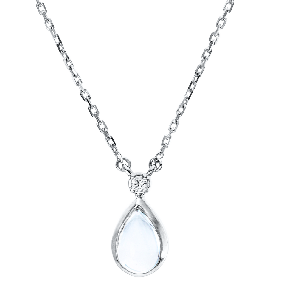 Brogle Classic necklace with sky topaz pendant