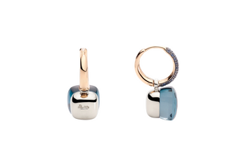 POC3000 O6BKR ZALTL 030 Pomellato earrings nudo classic rose gold 18kt white gold 18kt blue london topaz lapis lazuli blue sapphire a5bb183c5c263c84a
