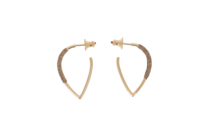 Pesavento Giallo Mondo Hoop Earrings