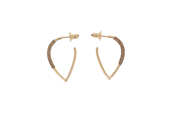Pesavento Giallo Mondo Hoop Earrings