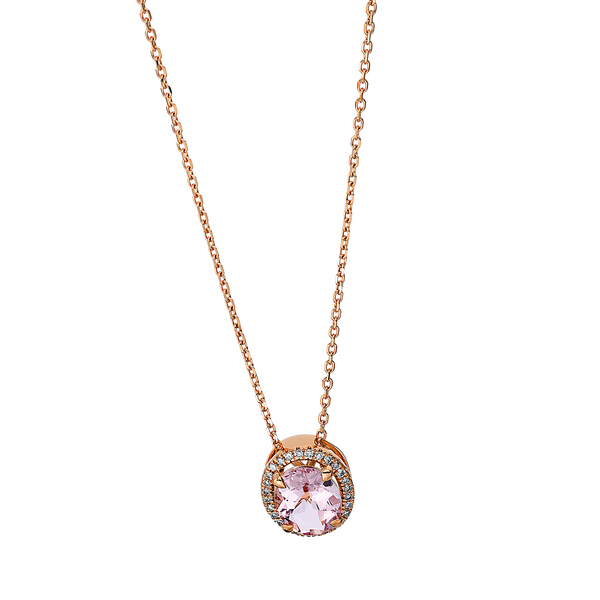 Brogle Classic Kette mit Morganitanhänger
