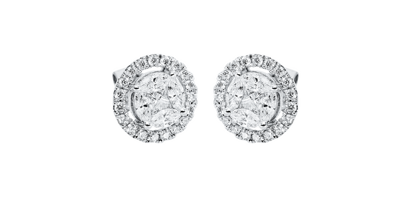 Brogle Classic diamond stud earrings