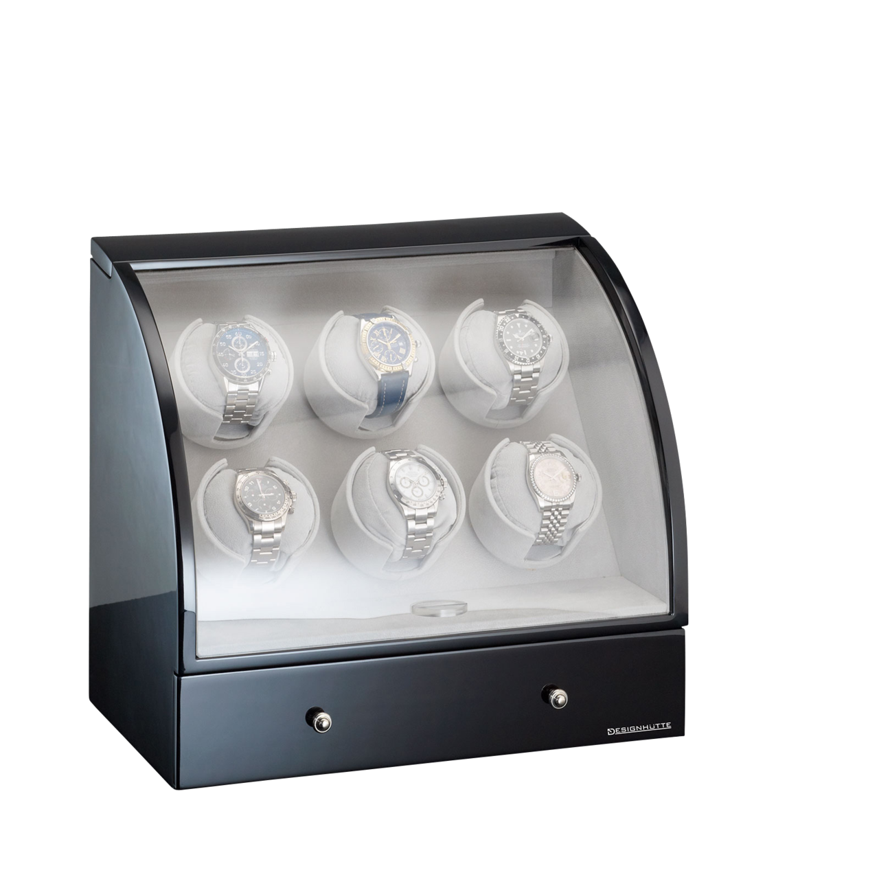 Designhütte Uhrenbeweger Basel 6 LCD Designhütte Uhrenbeweger Basel 6 LCD