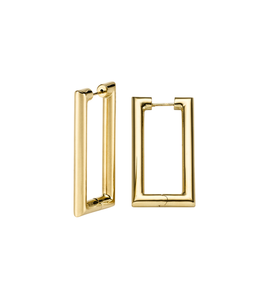 Brogle Classic gold hoop earrings Brogle Classic gold hoop earrings