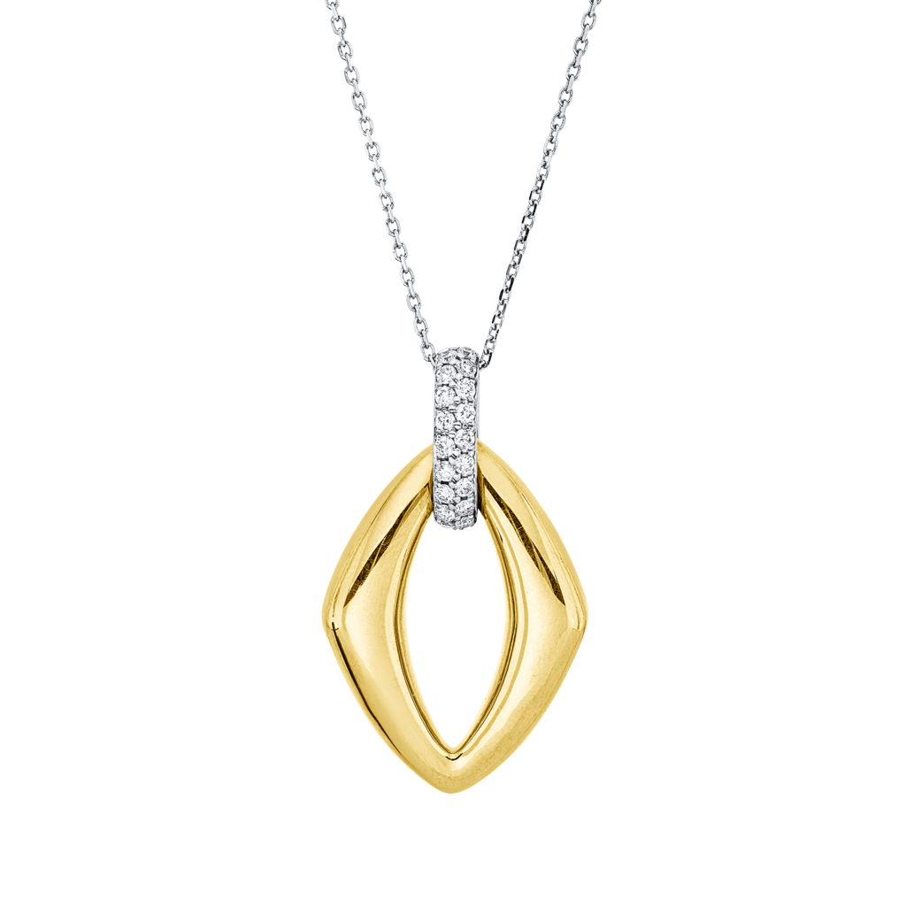 Brogle Classic Kette mit Bicolor Diamantanhänger Brogle Classic Kette mit Bicolor Diamantanhänger