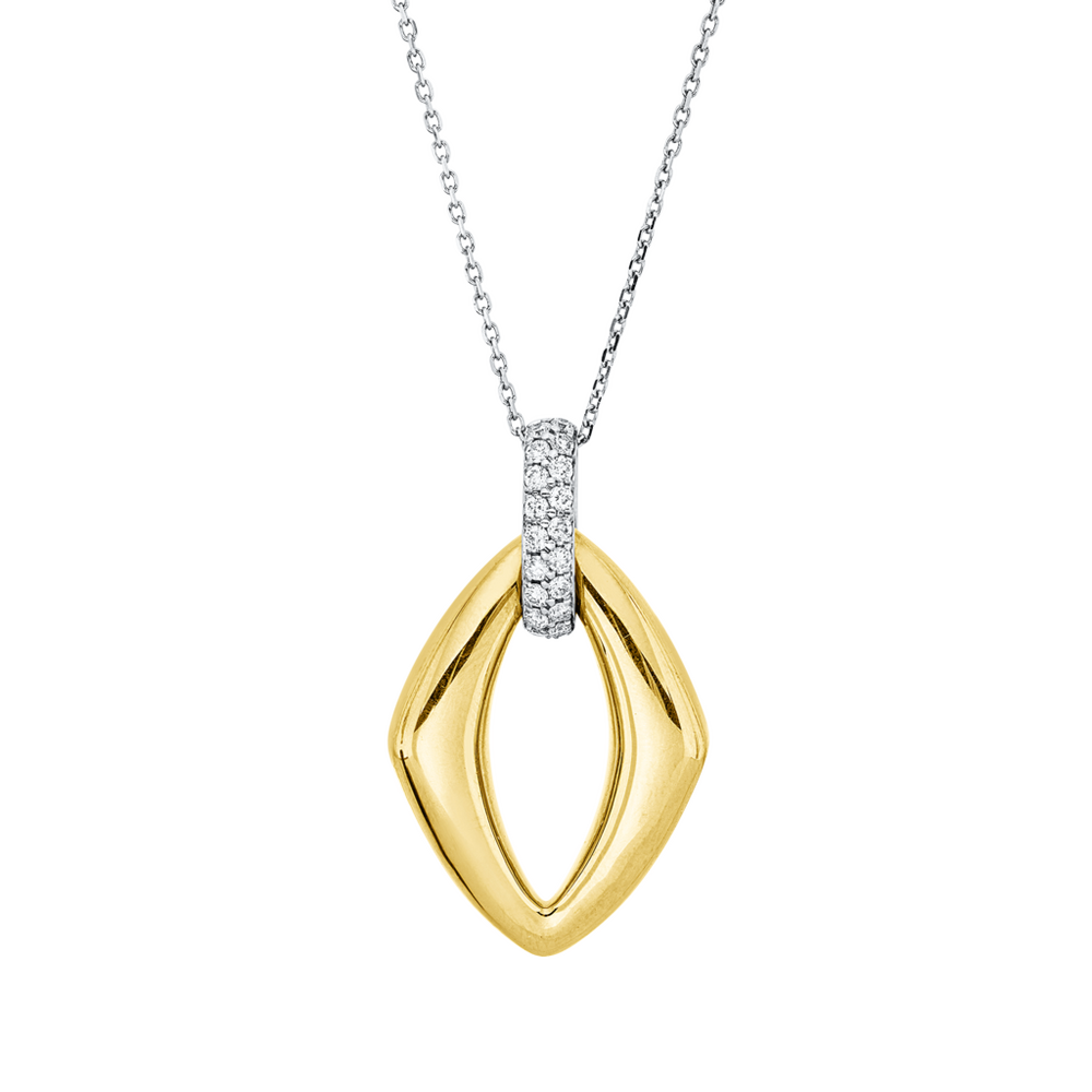 Brogle Classic Kette mit Bicolor Diamantanhänger Brogle Classic Kette mit Bicolor Diamantanhänger