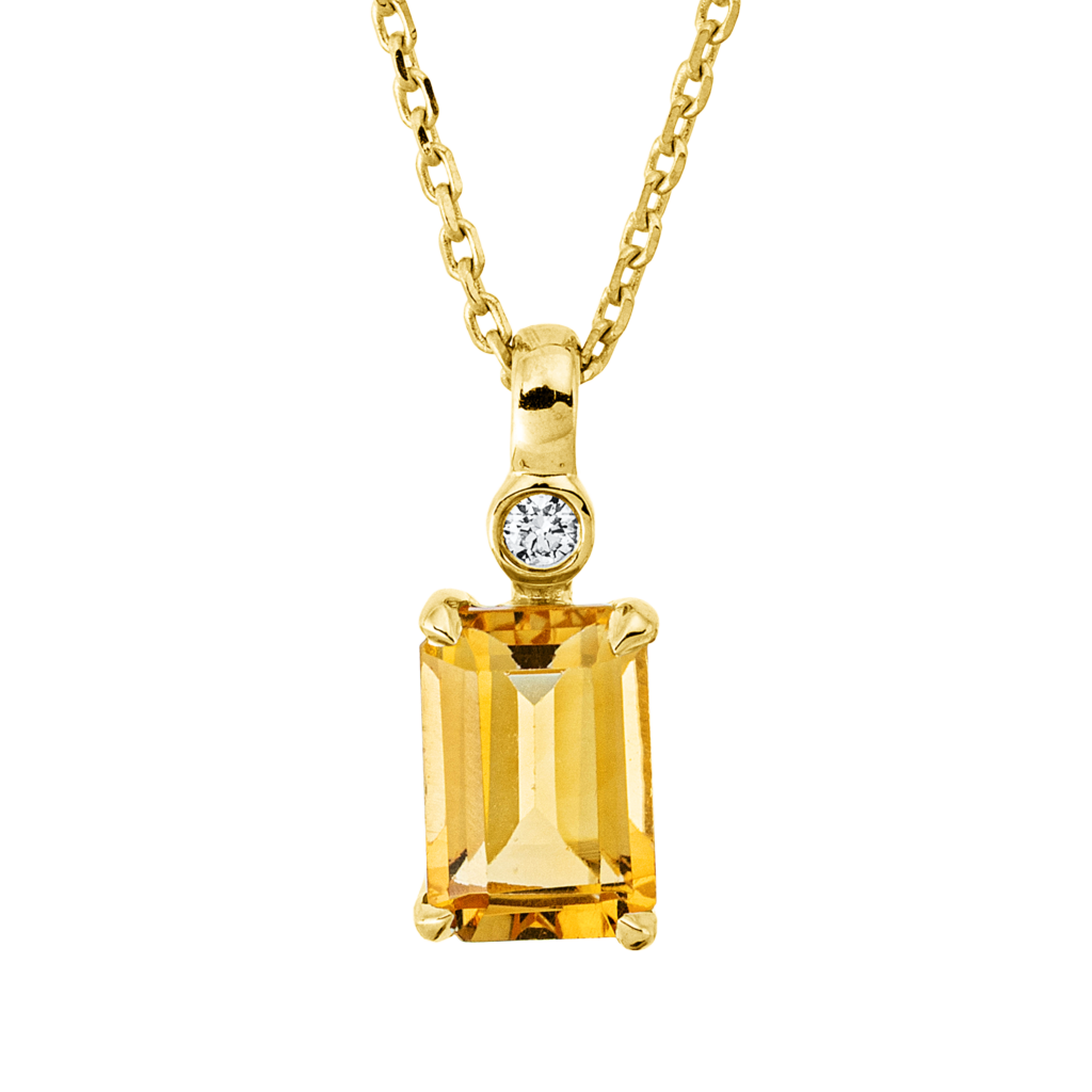 Brogle Classic necklace with citrine pendant Brogle Classic necklace with citrine pendant