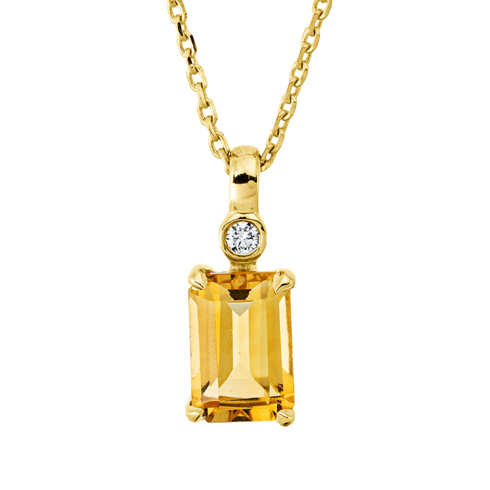 Brogle Classic necklace with citrine pendant Brogle Classic necklace with citrine pendant
