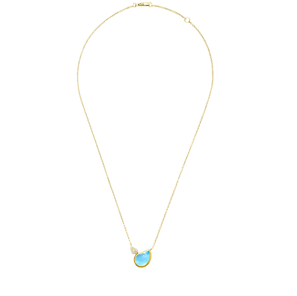 Tamara Comolli Signature Two Drops Swiss-Topaz Necklace with Pendant Tamara Comolli Signature Two Drops Swiss-Topaz Necklace with Pendant