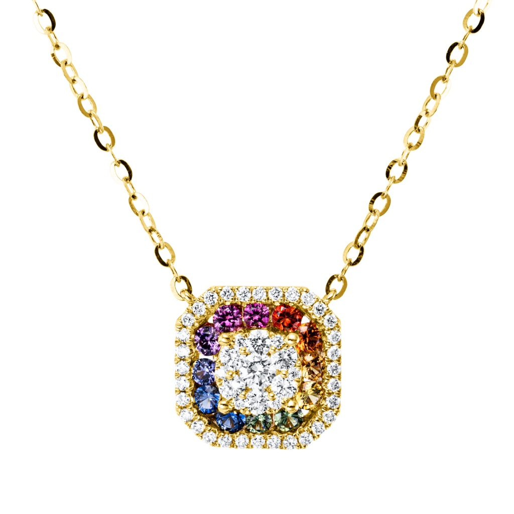 Brogle Classic Kette mit Saphiranhänger Rainbow Brogle Classic Kette mit Saphiranhänger Rainbow