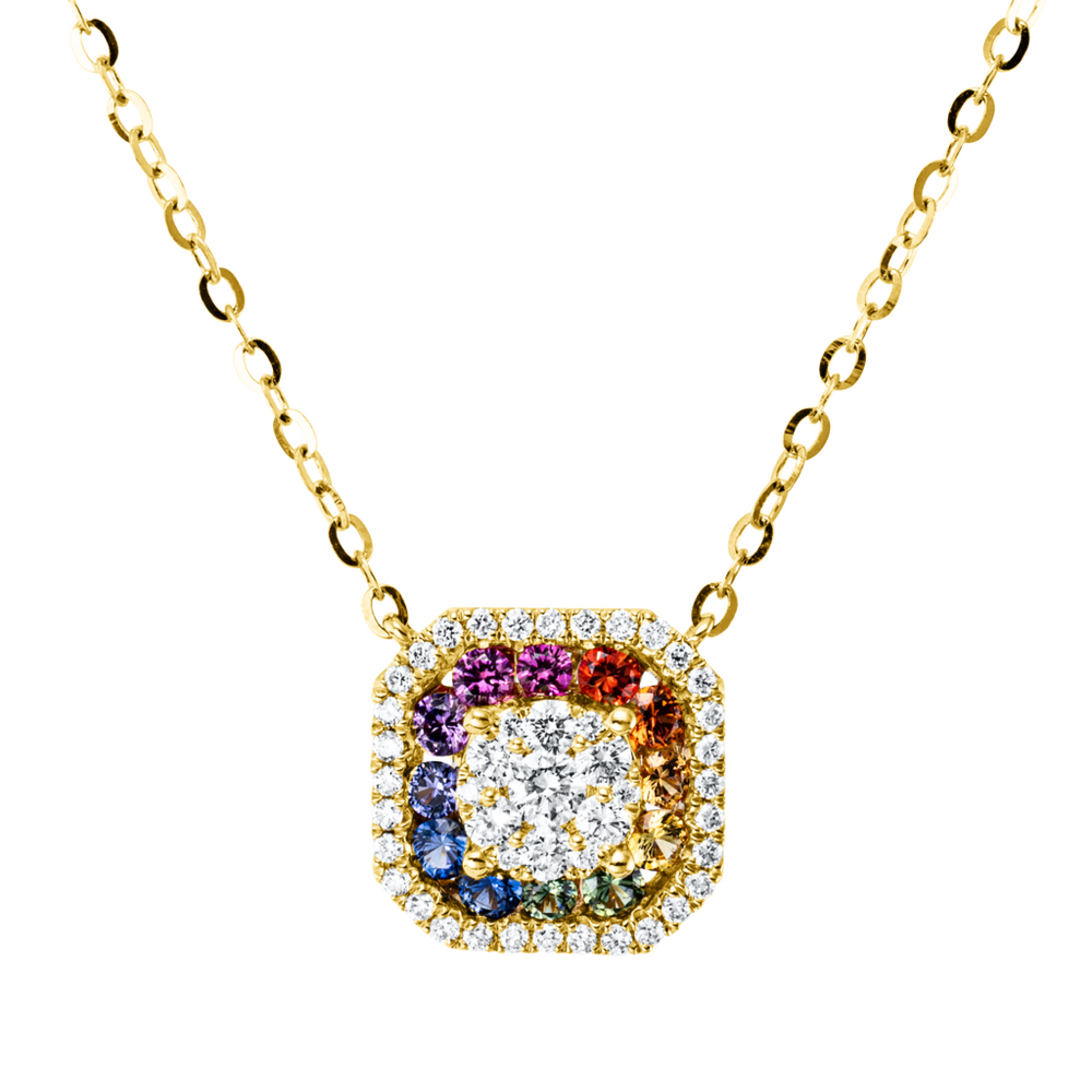 Brogle Classic Kette mit Saphiranhänger Rainbow Brogle Classic Kette mit Saphiranhänger Rainbow