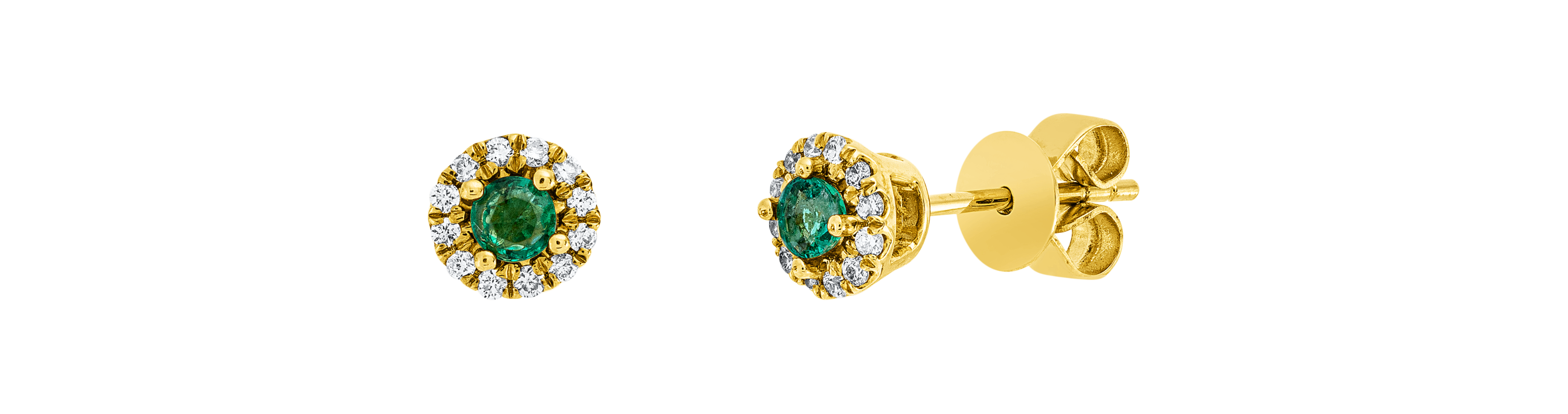 Brogle Classic Smaragdohrstecker