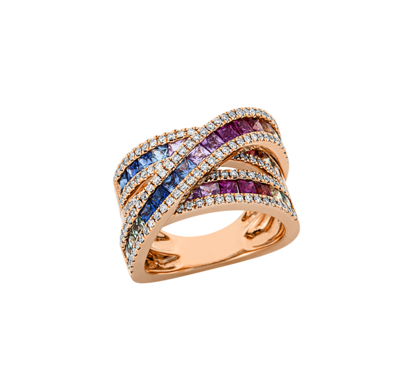 Brogle Selection sapphire ring Rainbow Brogle Selection sapphire ring Rainbow
