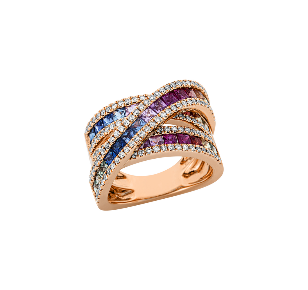 Brogle Selection sapphire ring Rainbow Brogle Selection sapphire ring Rainbow