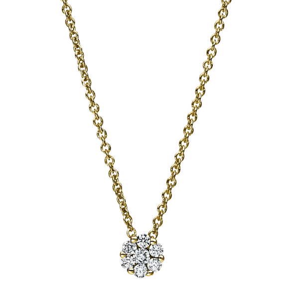 Brogle Classic gold chain with diamond pendant
