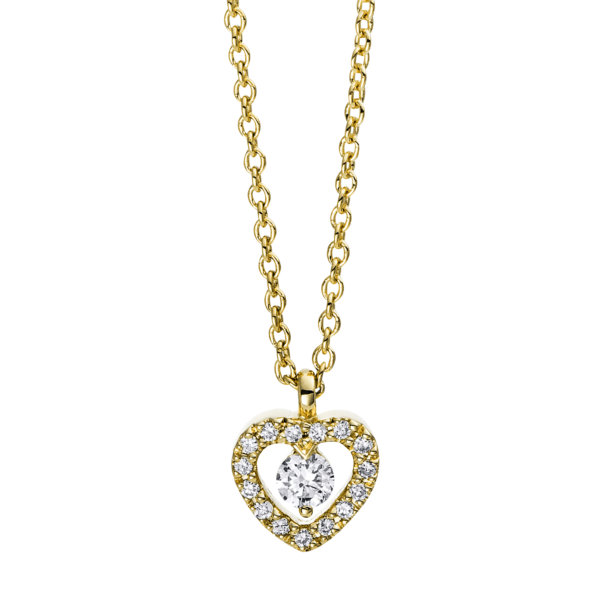 Brogle Classic Kette mit Diamantherz Brogle Classic Kette mit Diamantherz