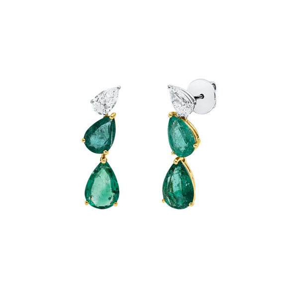 Brogle Selection Bicolor Smaragdohrhänger