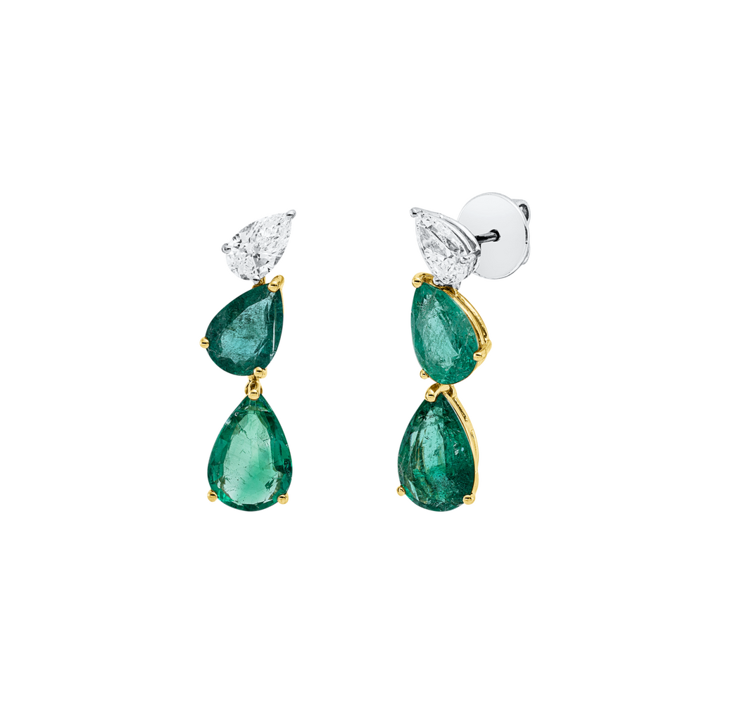 Brogle Selection Bicolor Smaragdohrhänger Brogle Selection Bicolor Smaragdohrhänger