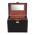 Friedrich Jewelry Case Copenhagen 2.0 L - Black/Rouge