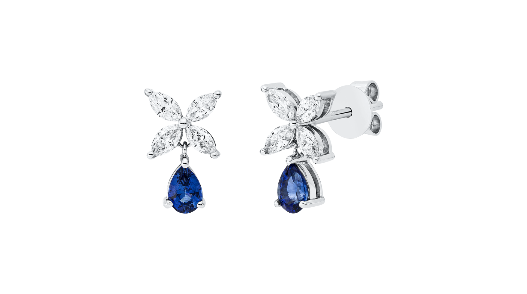 Brogle Classic Saphirohrstecker