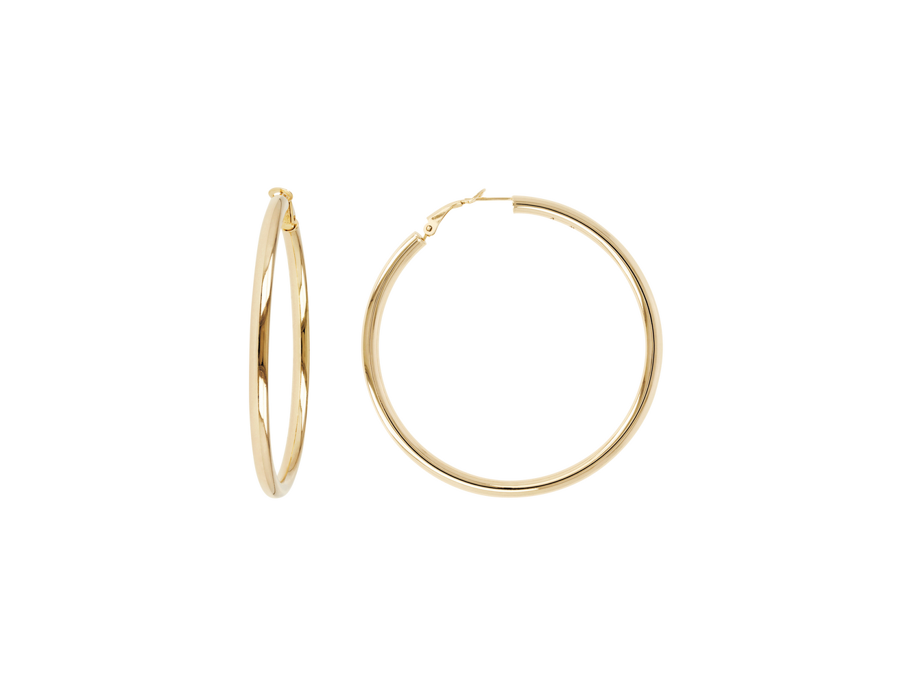 Bronzallure Golden hoop earrings