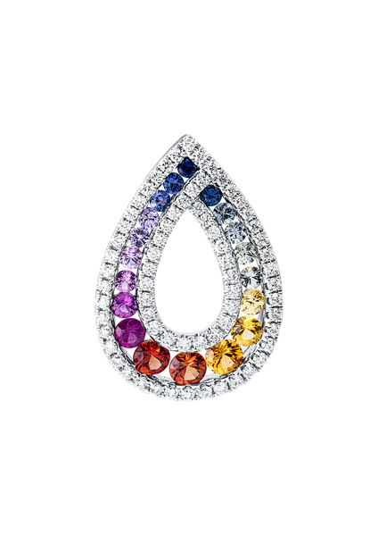 Brogle Classic Sapphire Pendant Rainbow Brogle Classic Sapphire Pendant Rainbow