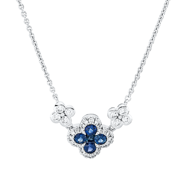 Brogle Selection necklace with sapphire pendant Brogle Selection necklace with sapphire pendant