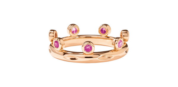 Tamara Comolli Gypsy Crown Brillant Cut Blush Ring