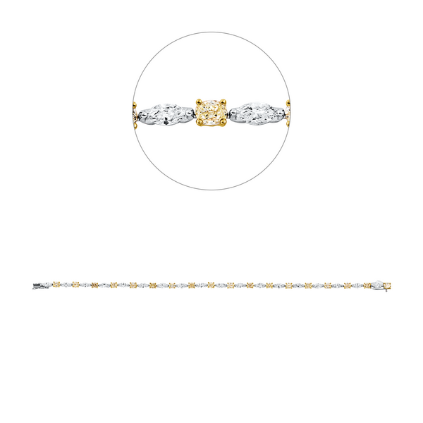 Brogle Selection bicolor diamond bracelet Brogle Selection bicolor diamond bracelet