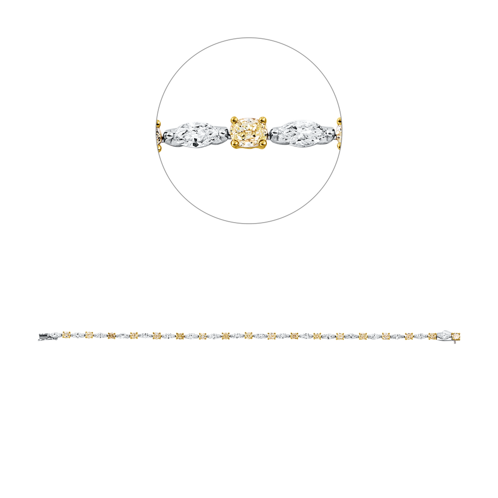 Brogle Selection bicolor diamond bracelet Brogle Selection bicolor diamond bracelet
