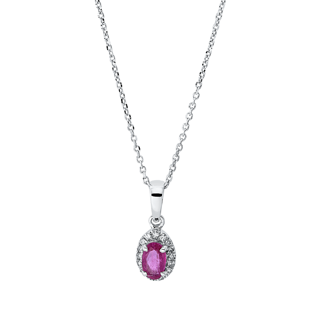 Brogle Classic Kette mit Rubinanhänger Brogle Classic Kette mit Rubinanhänger