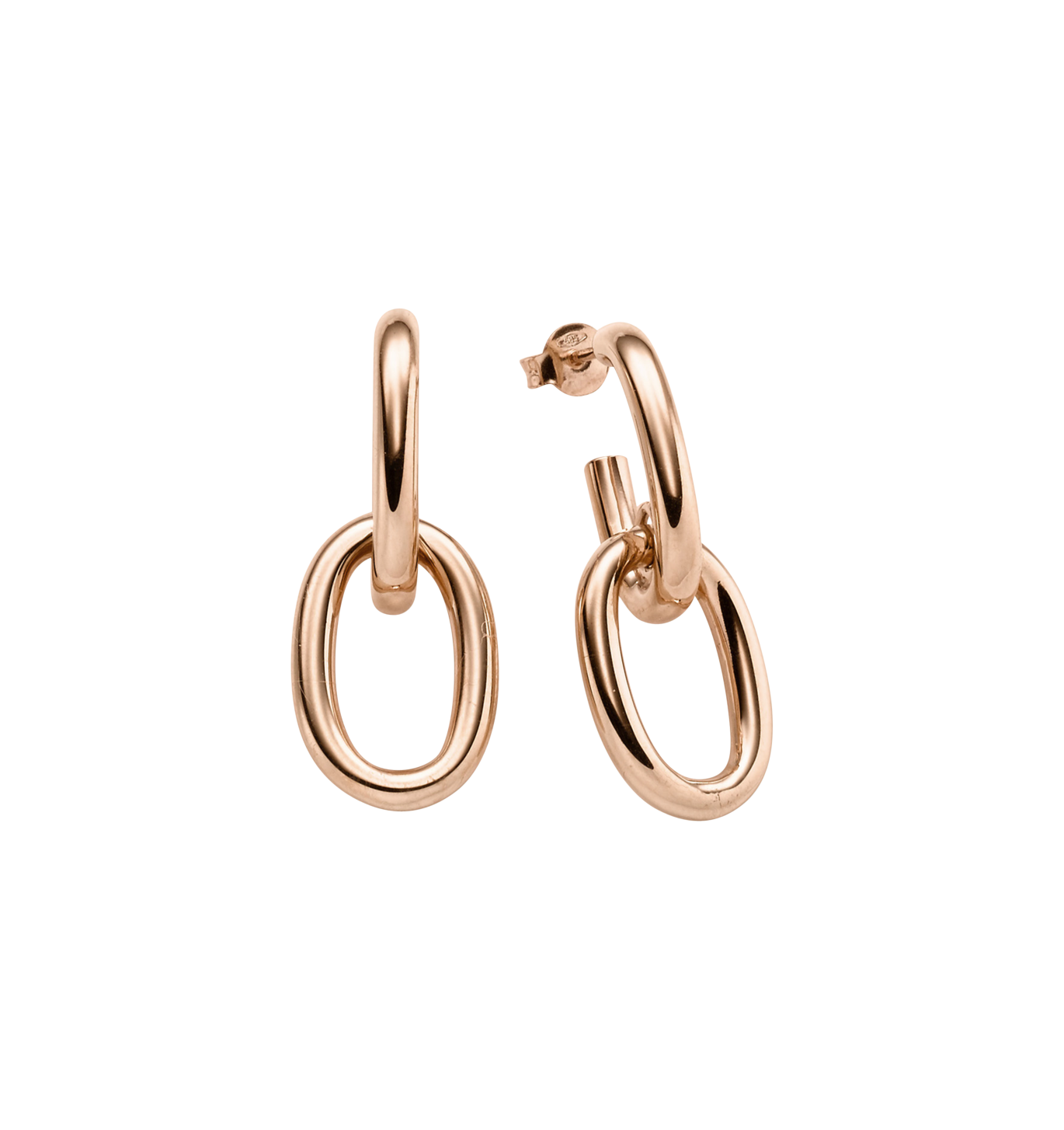 Brogle Classic gold hoop earrings