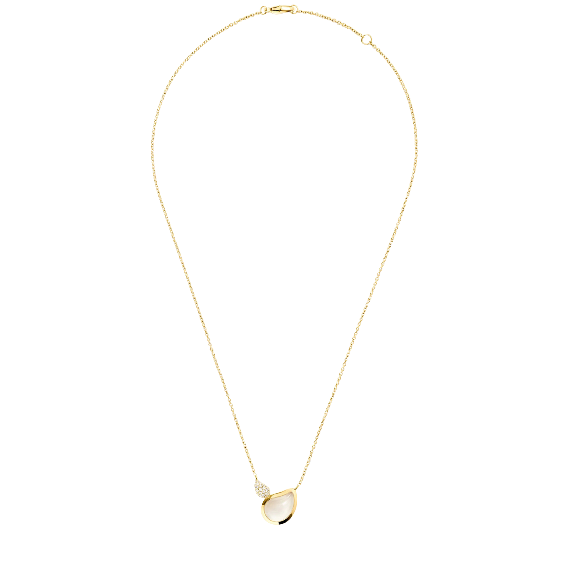 Tamara Comolli Signature Two Drops Mondstein Halskette mit Anhänger Tamara Comolli Signature Two Drops Mondstein Halskette mit Anhänger