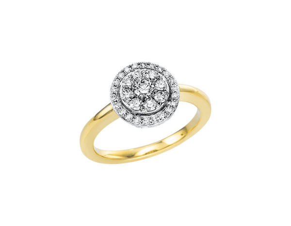 Brogle Classic Bicolor Diamond Ring Brogle Classic Bicolor Diamond Ring